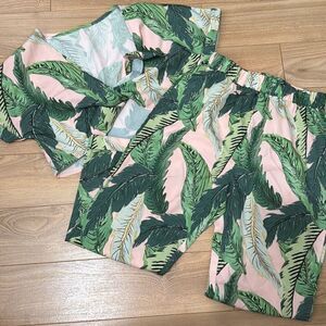 SHEIN floral two piece set 11-12 youth‎